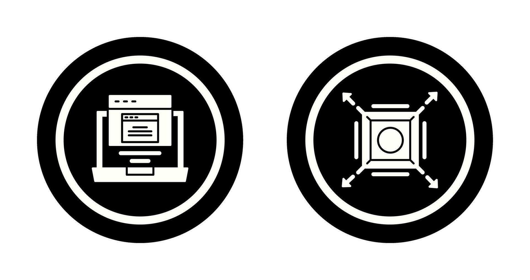 Pop Up and Maximize Icon vector