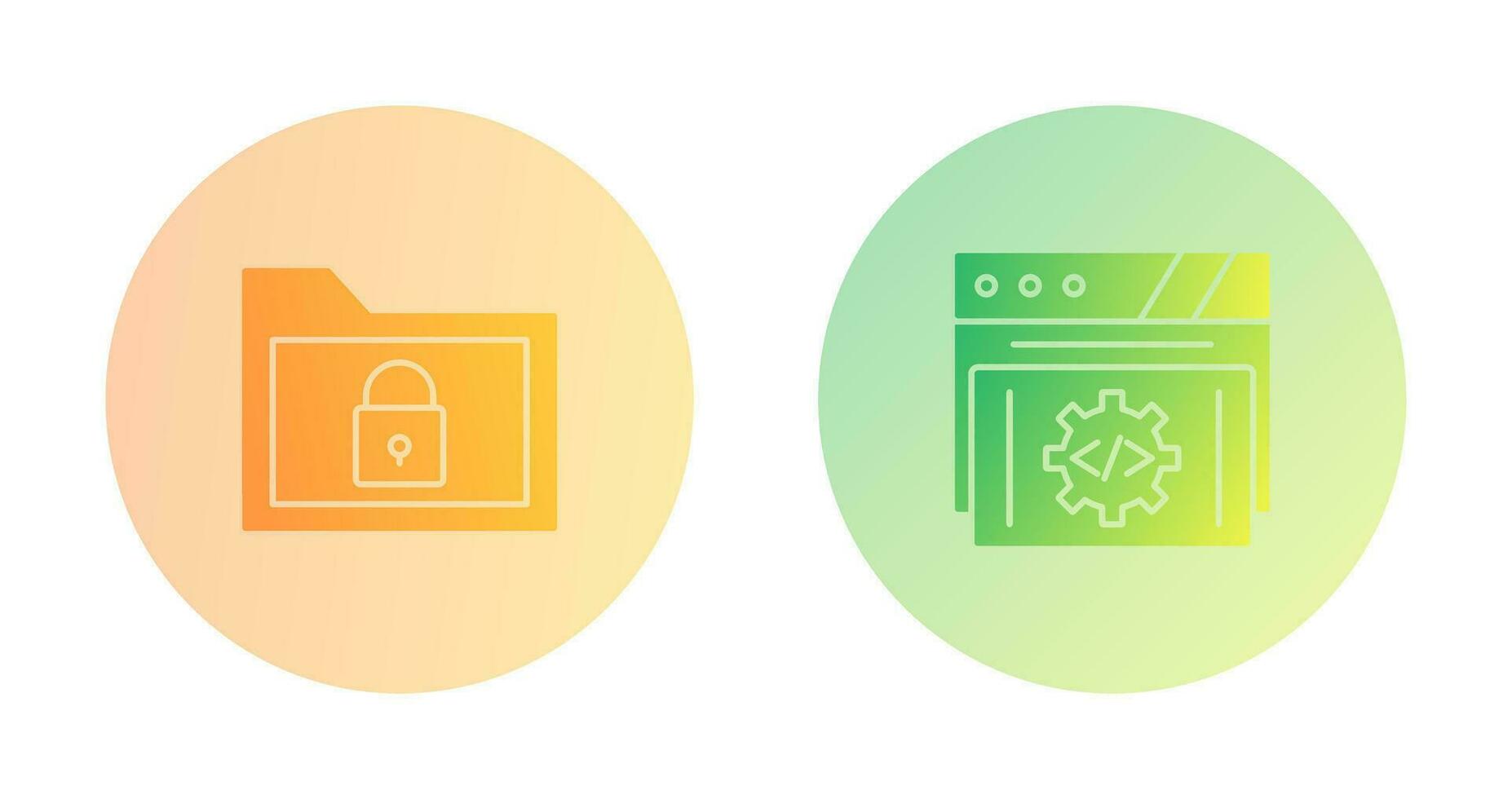 Folder and Development Icon vector