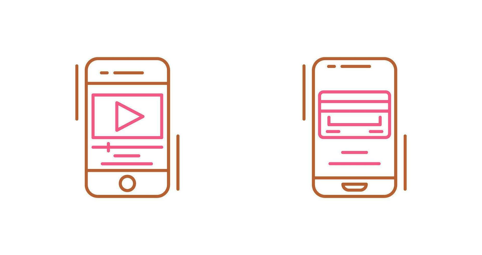 Video and Payment Method Icon vector