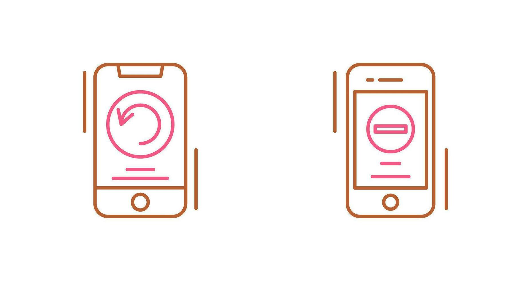 Restart and Remove Icon vector