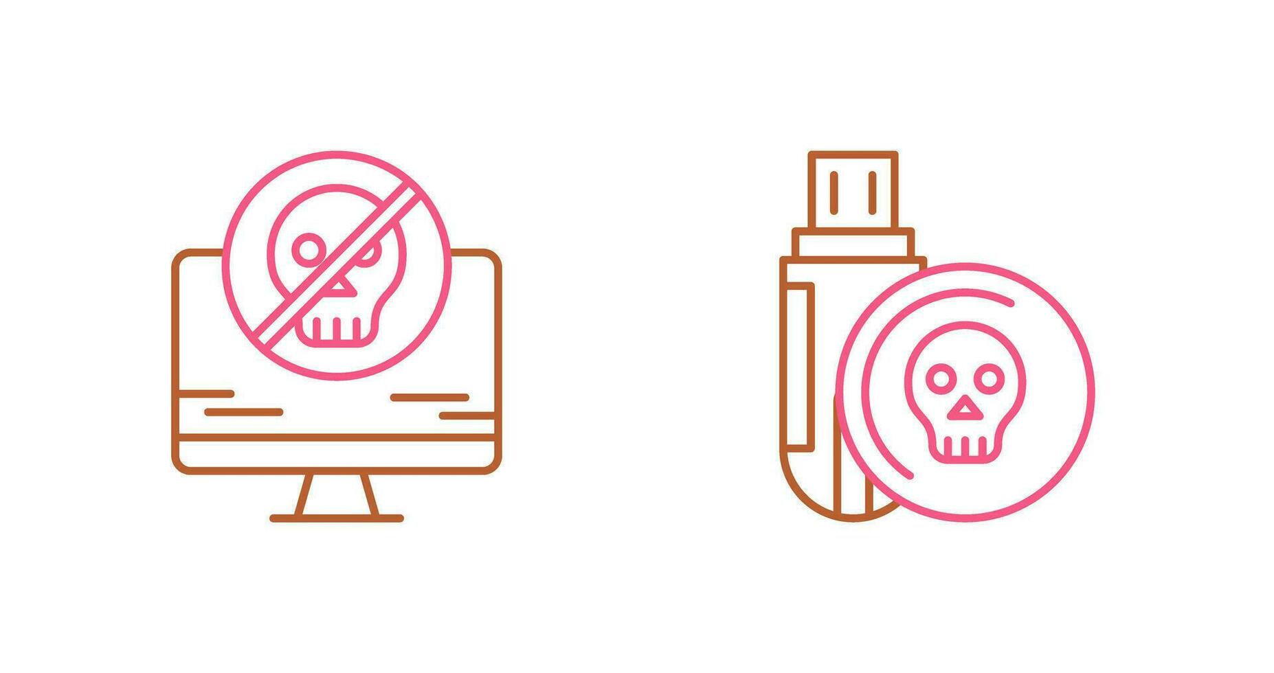 Antivirus and Infected Icon vector