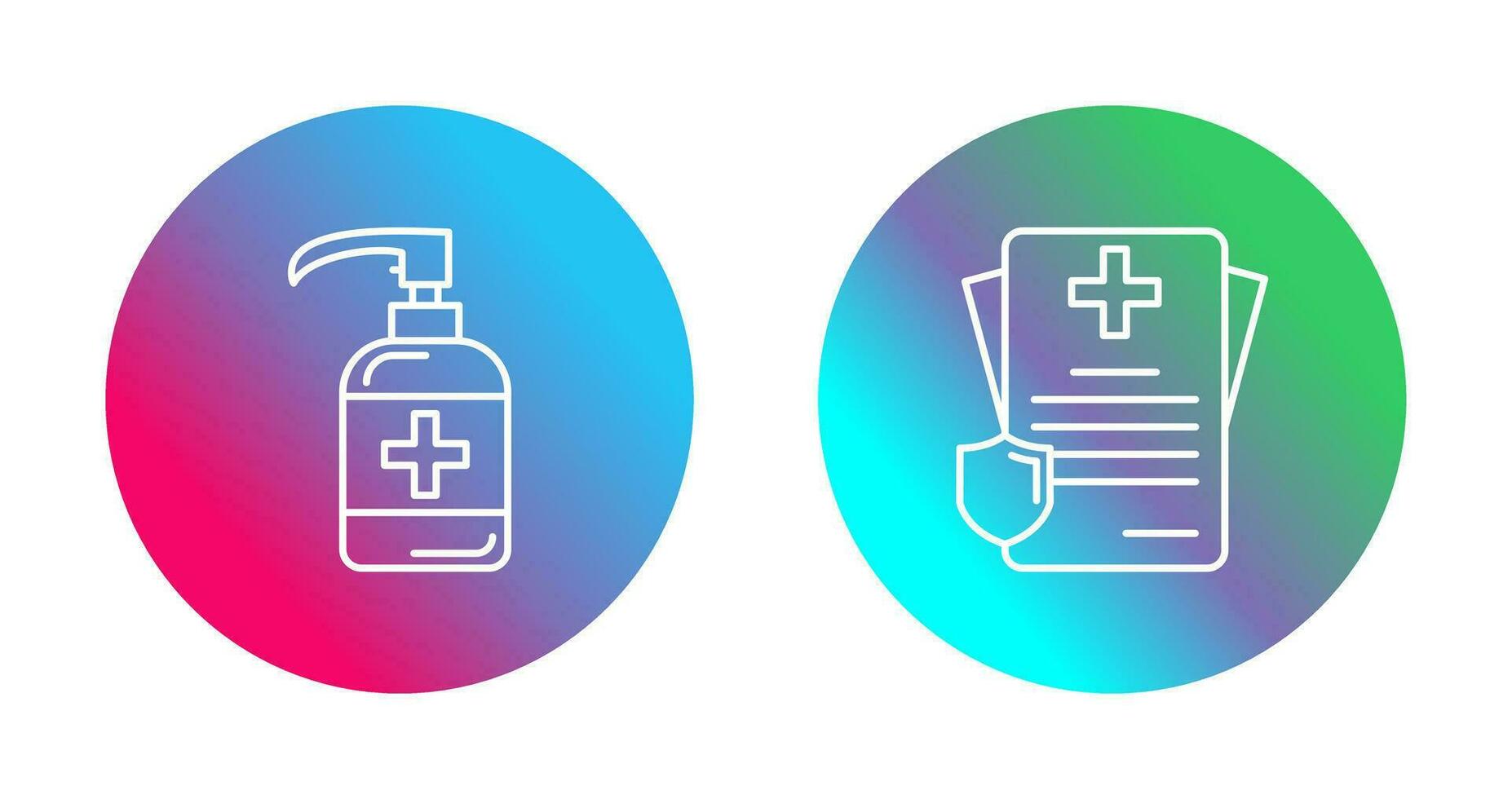 Sanitizer and Receipt Icon vector