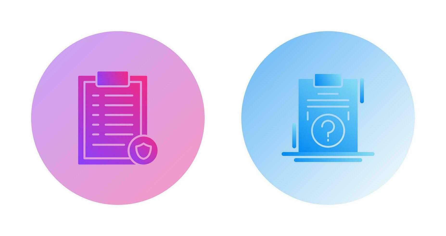 List Protection and Question Icon vector