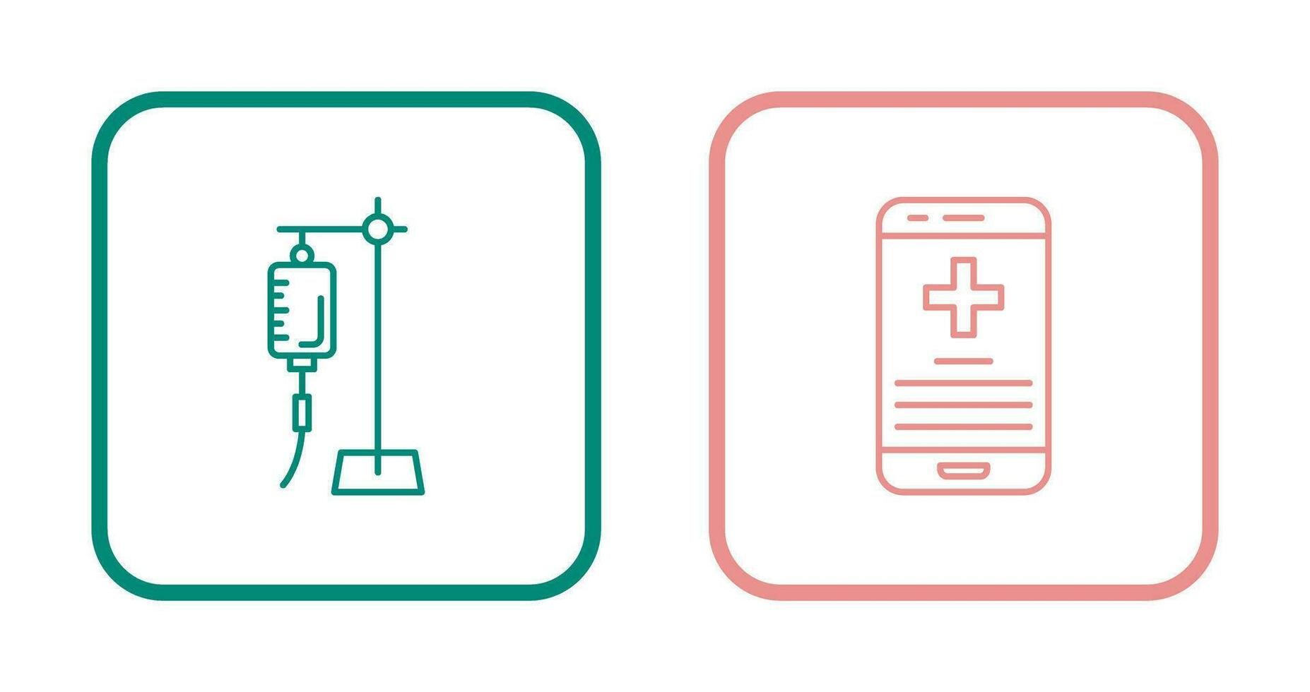 Saline and Smartphone Icon vector