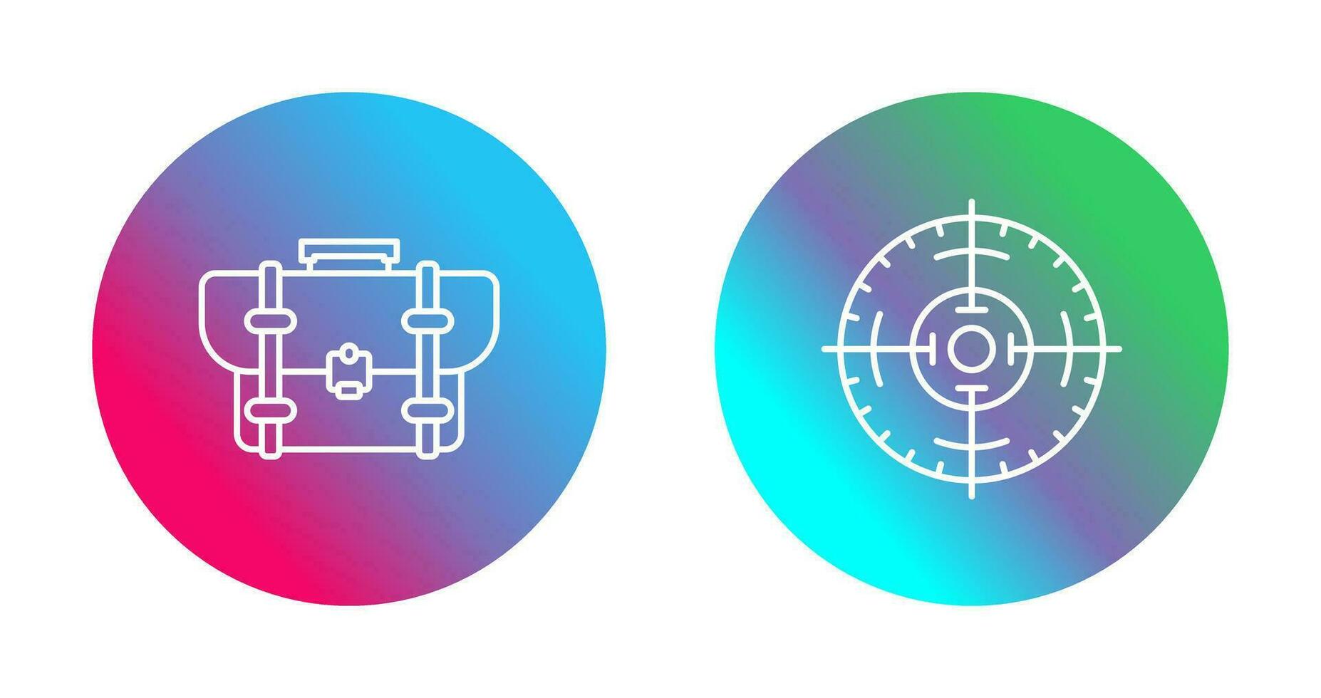 Briefcase and Target Icon 32759198 Vector Art at Vecteezy