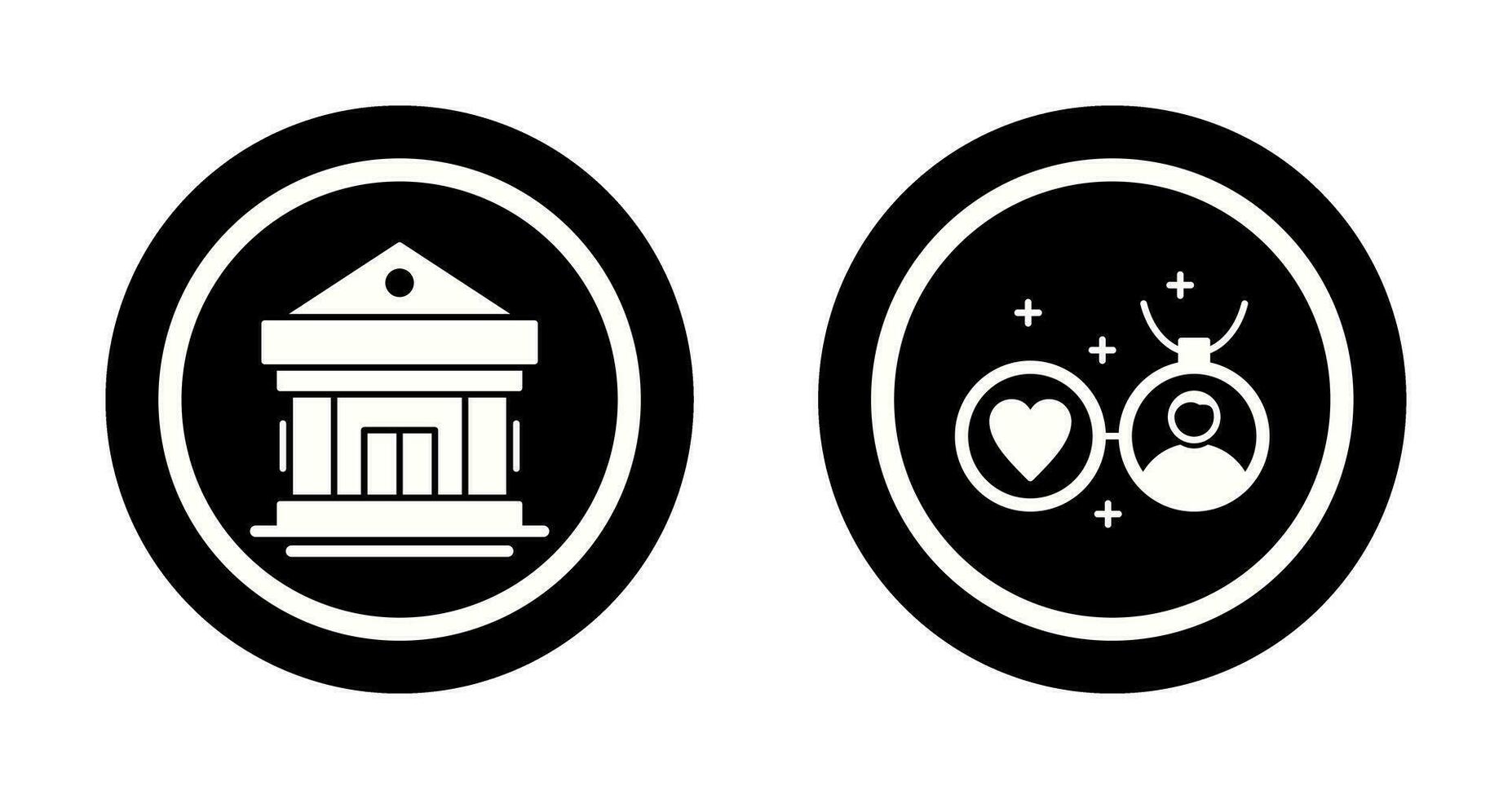 Hall and Necklace Icon vector