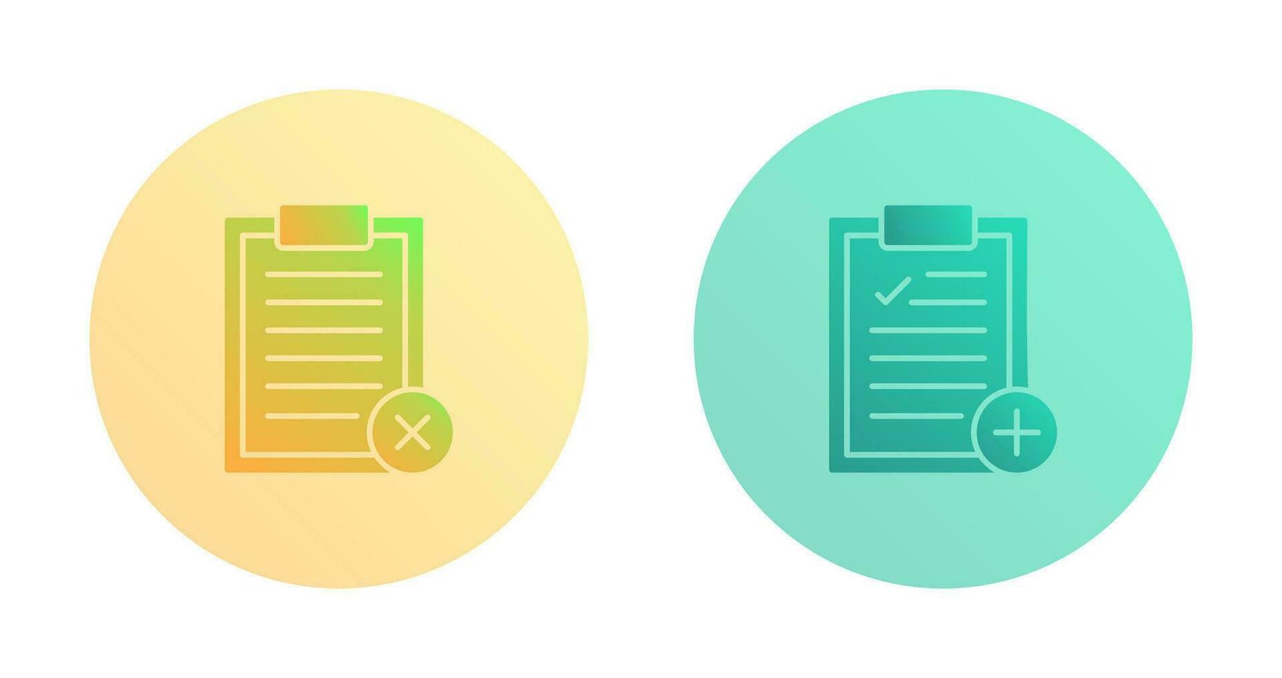 Rejected and Add Icon vector