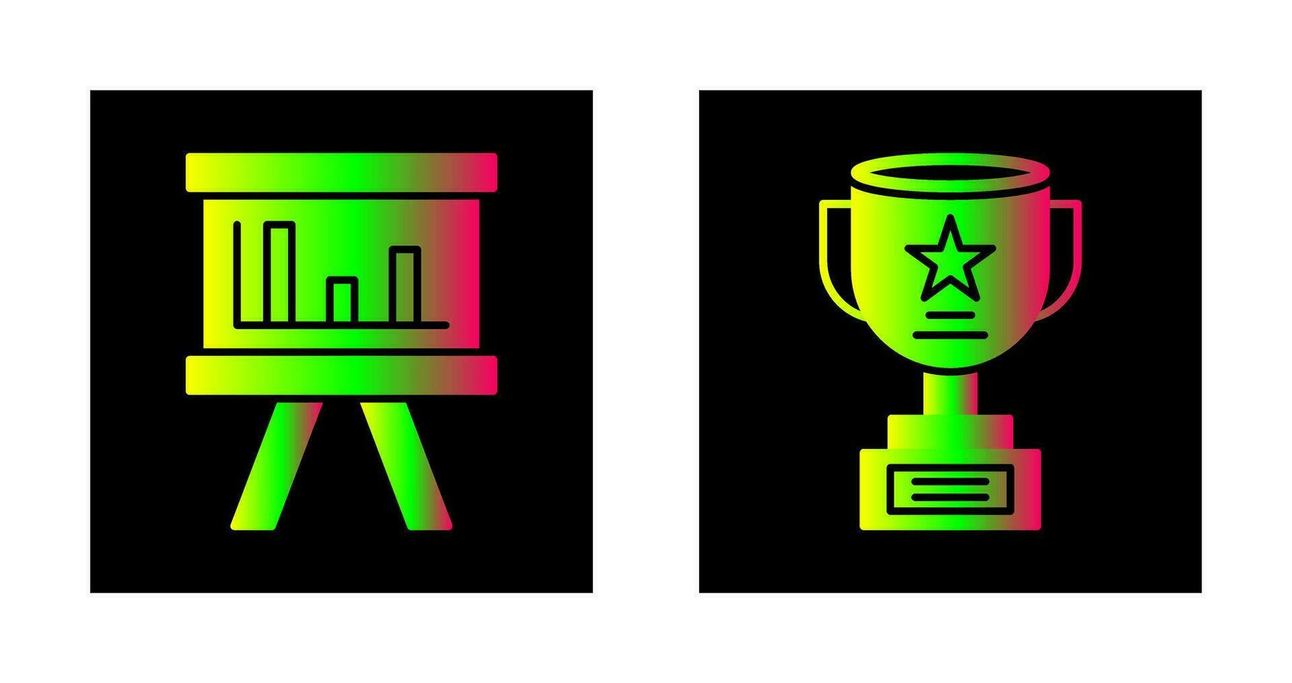 Board and Trophy Icon vector