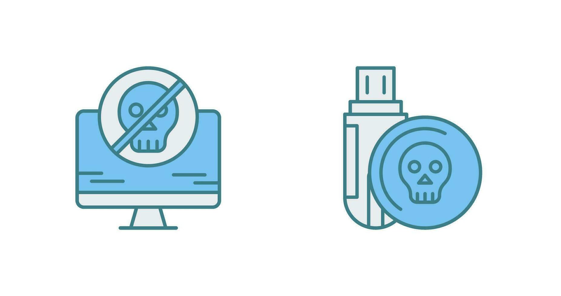 Antivirus and Infected Icon vector