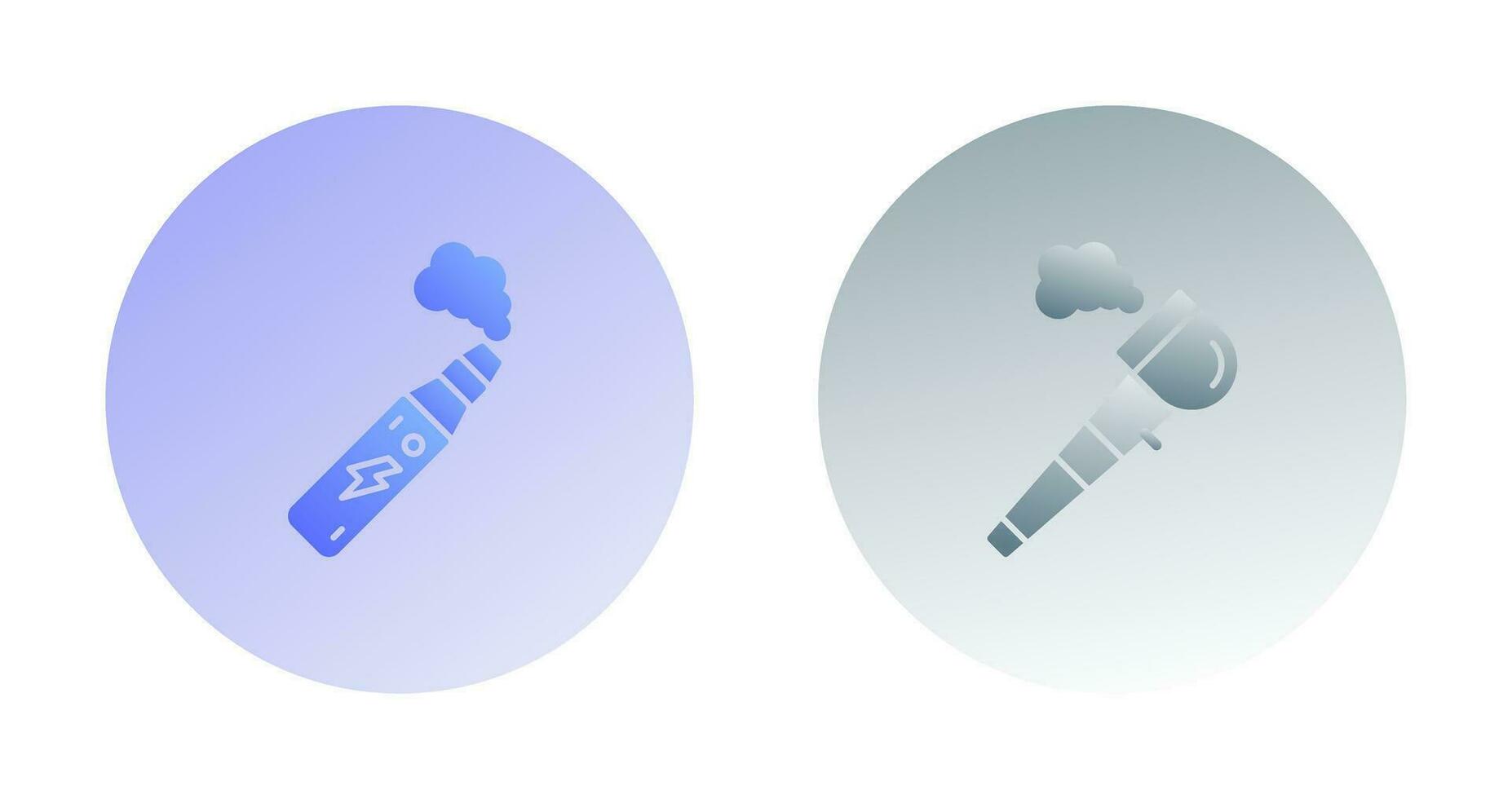 Electronic Cigarette and Pipe Of Peace Icon vector