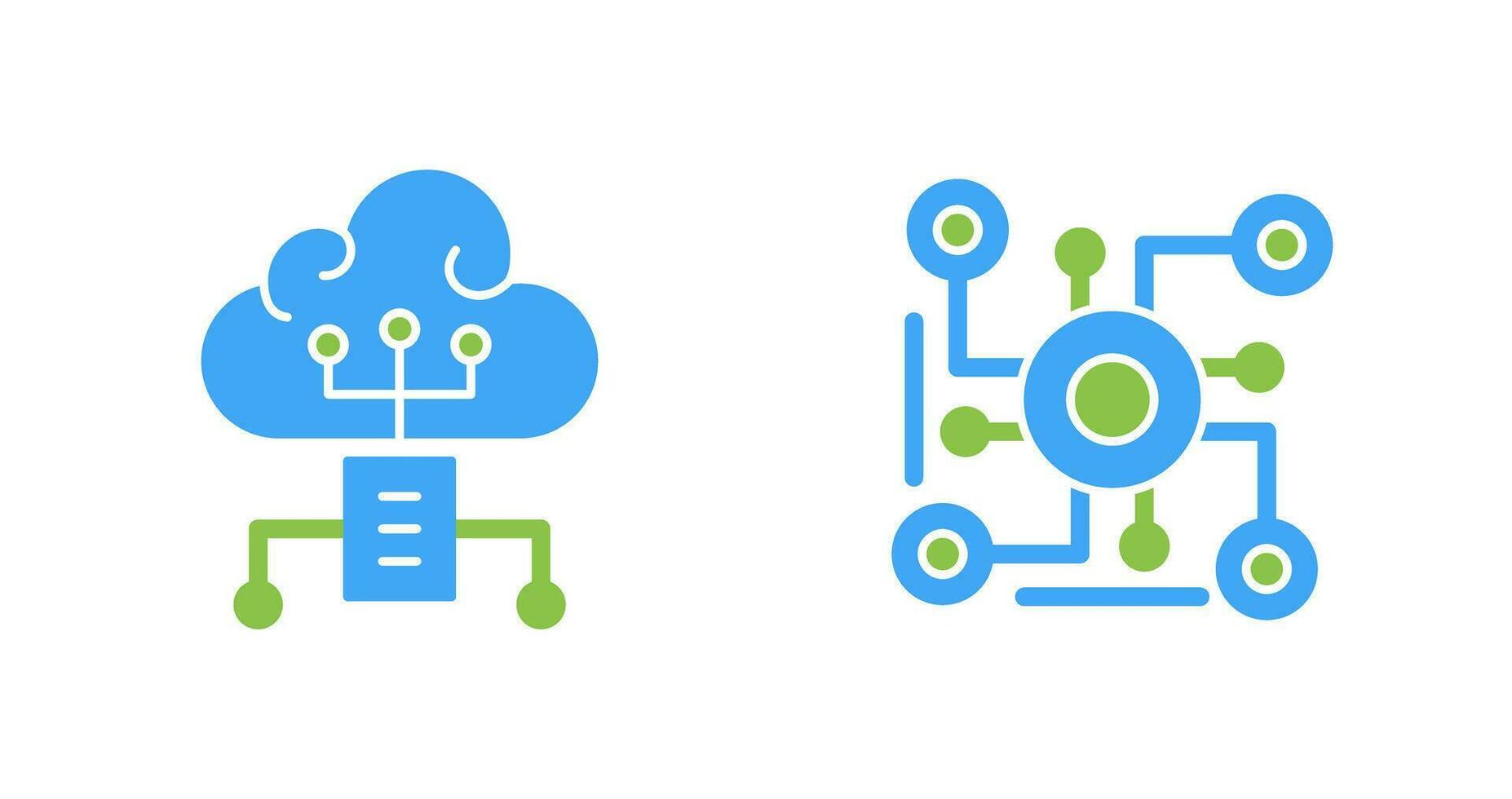 nube informática y conexión icono vector