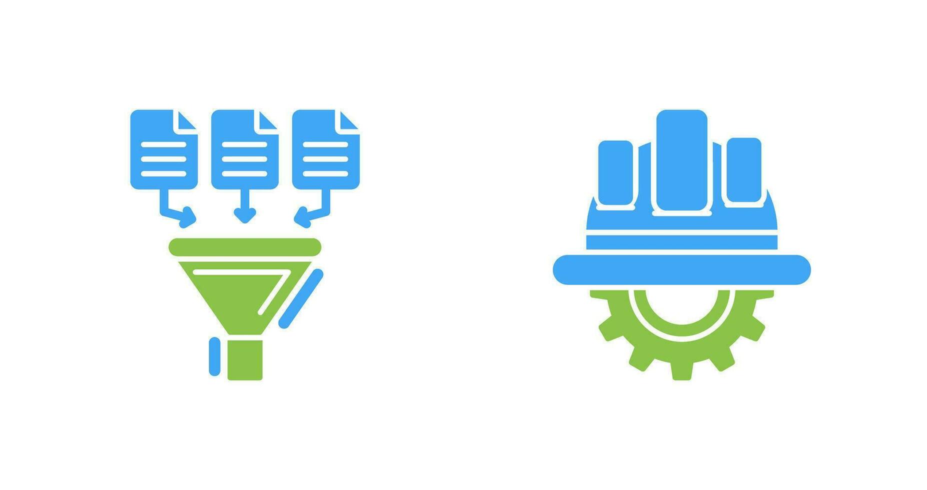 Data Collection and Engineering Icon vector