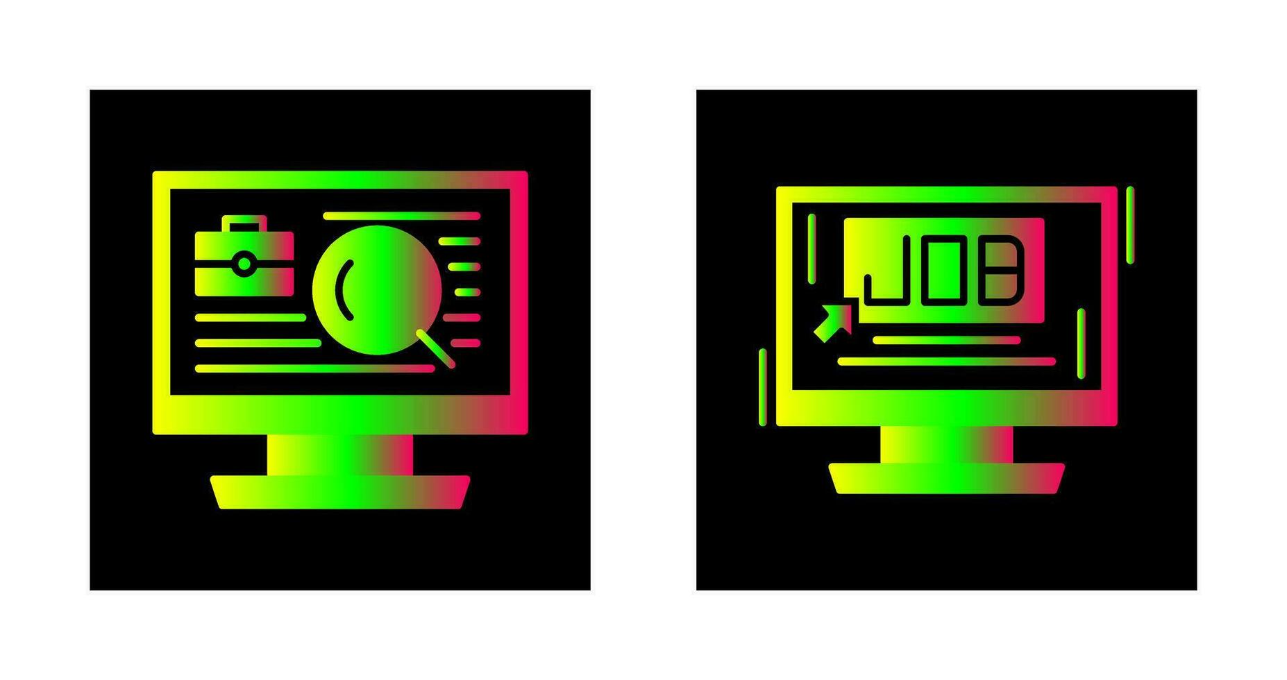 Job and Job Search Icon vector