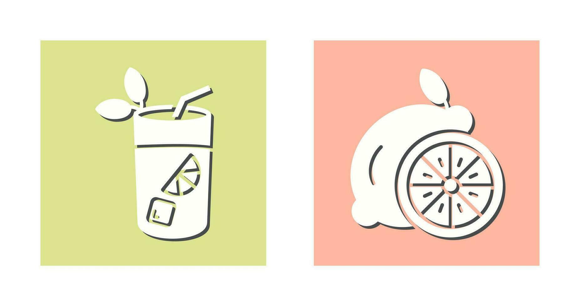 Mojito and Lemon Icon vector