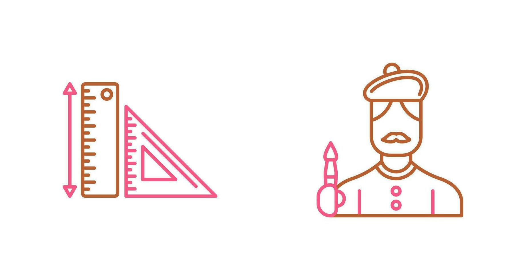 Rules and Artist Icon vector