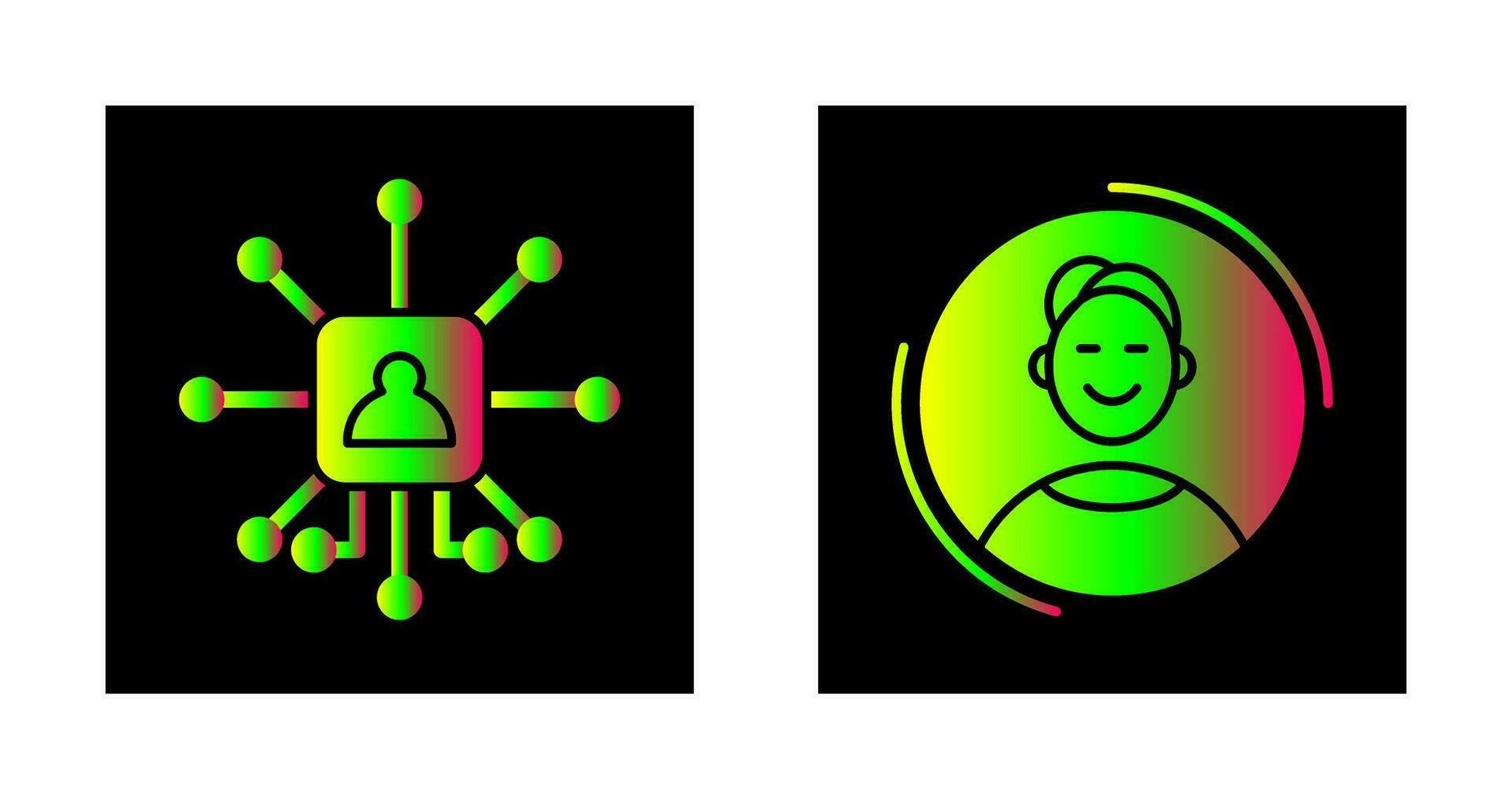 Networking and User Icon vector