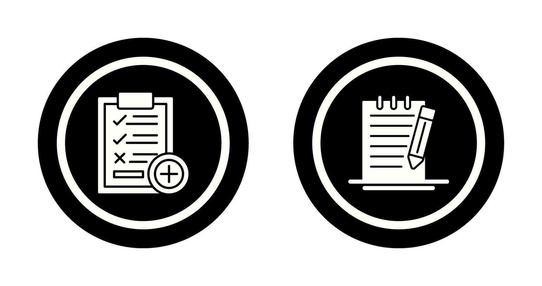 Medical Examination List and Check Up List Icon vector