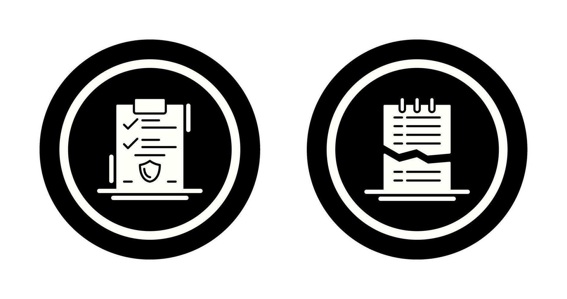 Approved and Corrupted List Icon vector