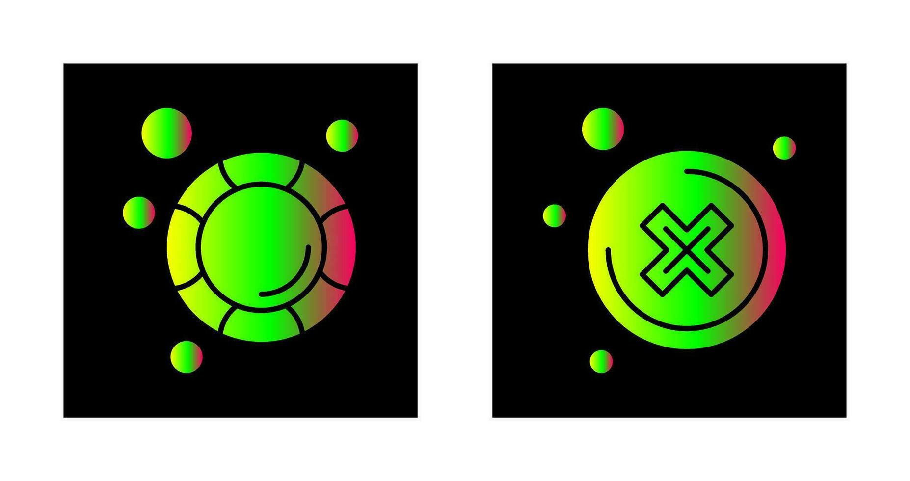 Close and Lifesaver Icon vector