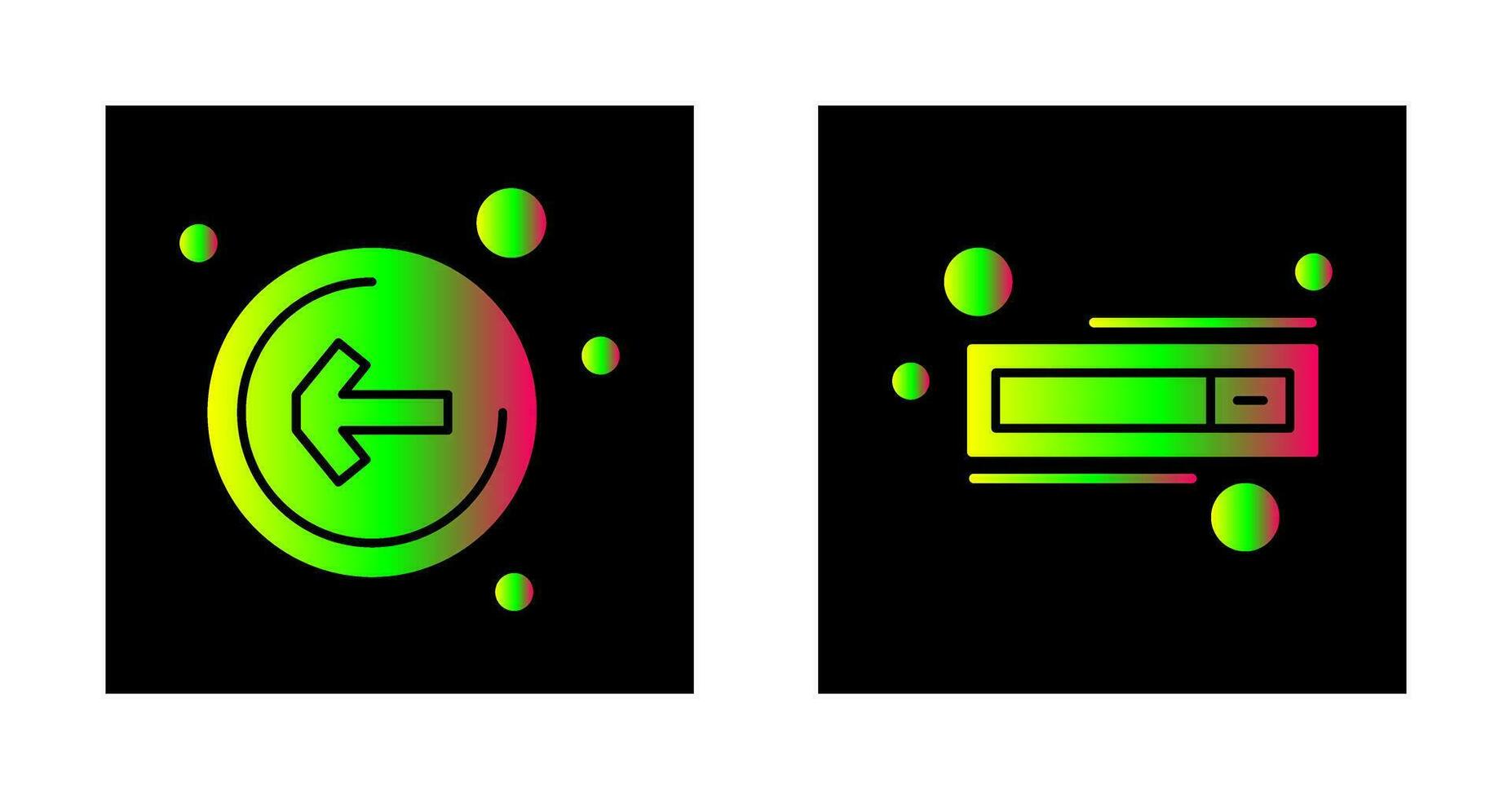 Left Arrow and Switch Icon vector