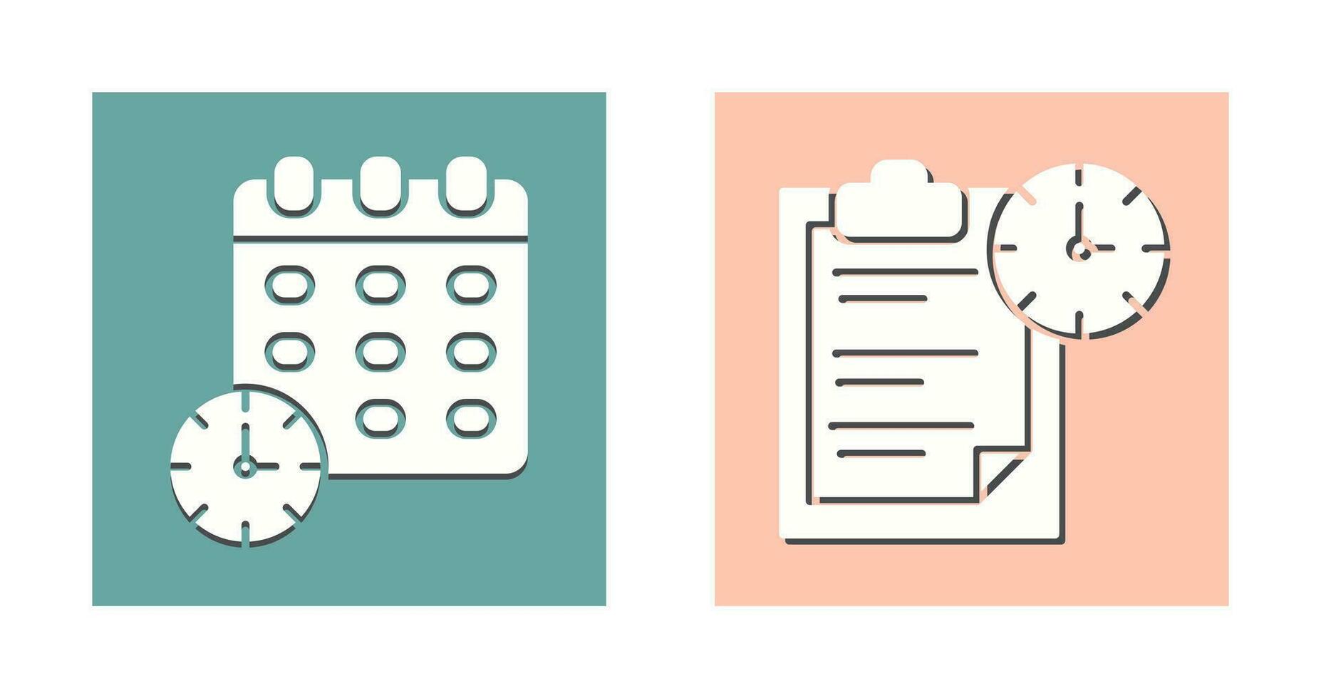 Deadline and Task Management Icon vector