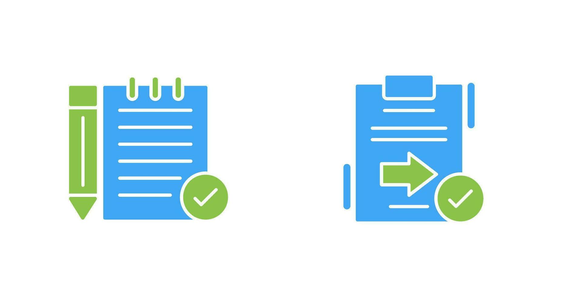 Check Notes and Send Icon vector