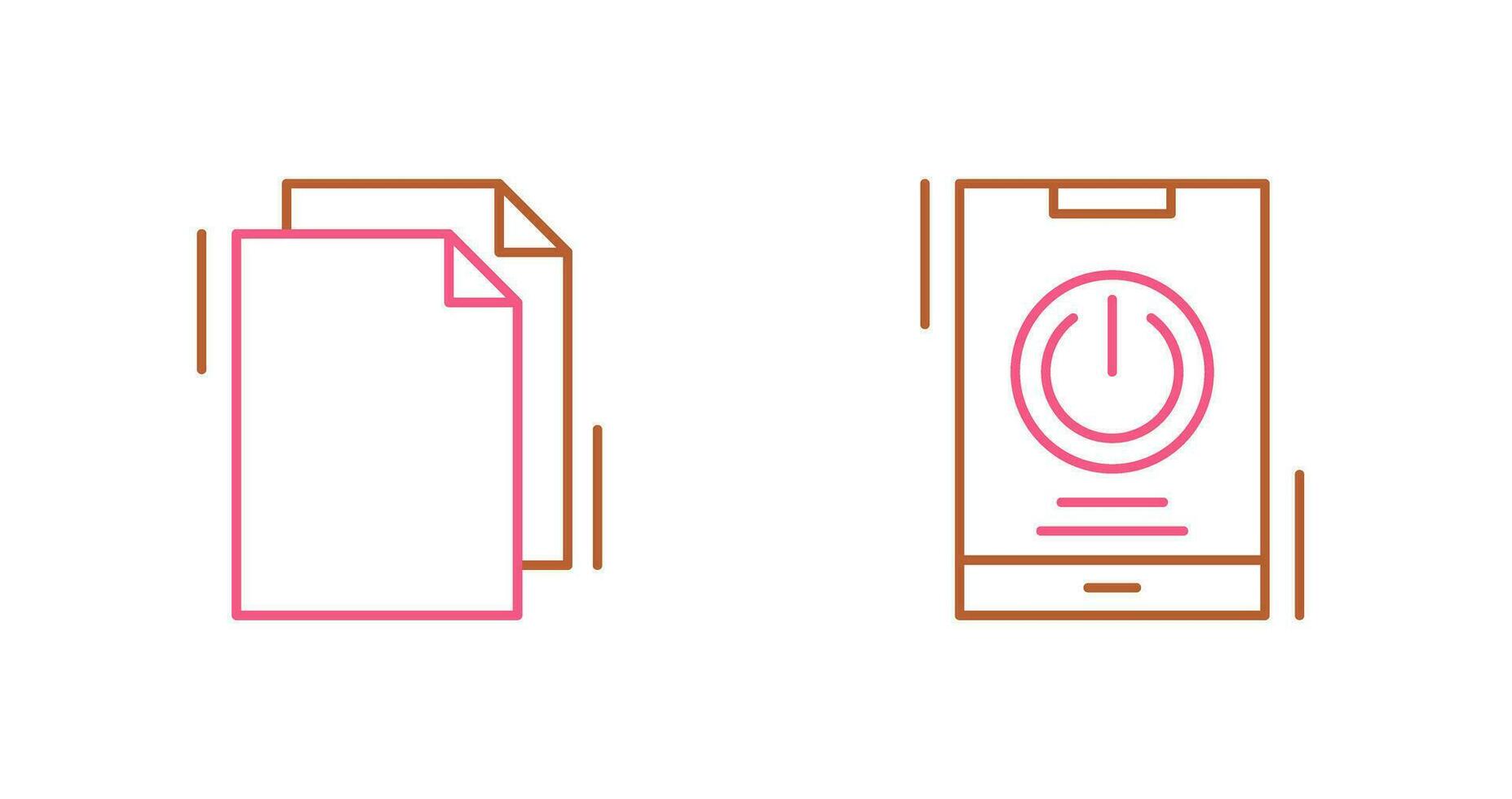 Copy and Power Icon vector