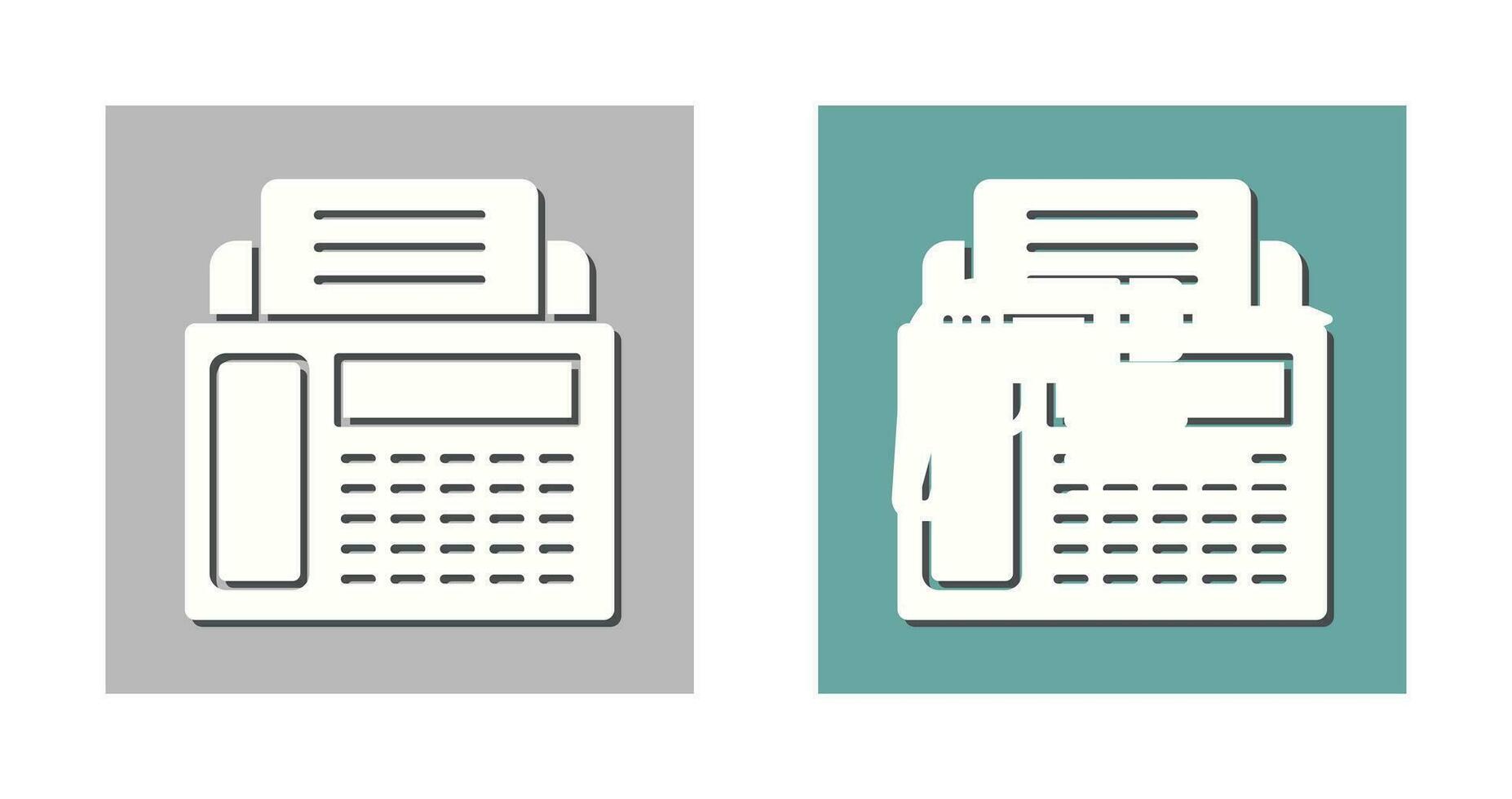 Fax Machine and Drill Icon vector