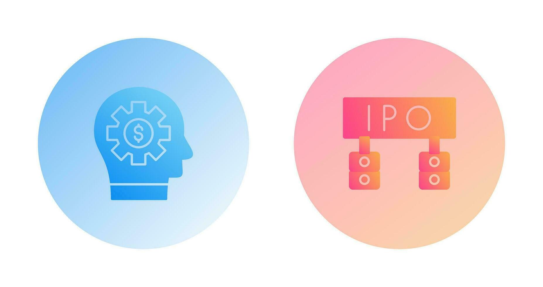 Thinking and Ipo Icon vector