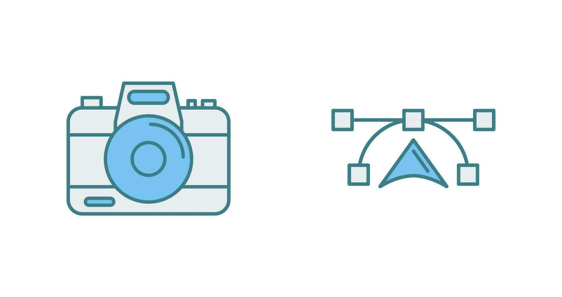 Camera and Vectors Icon