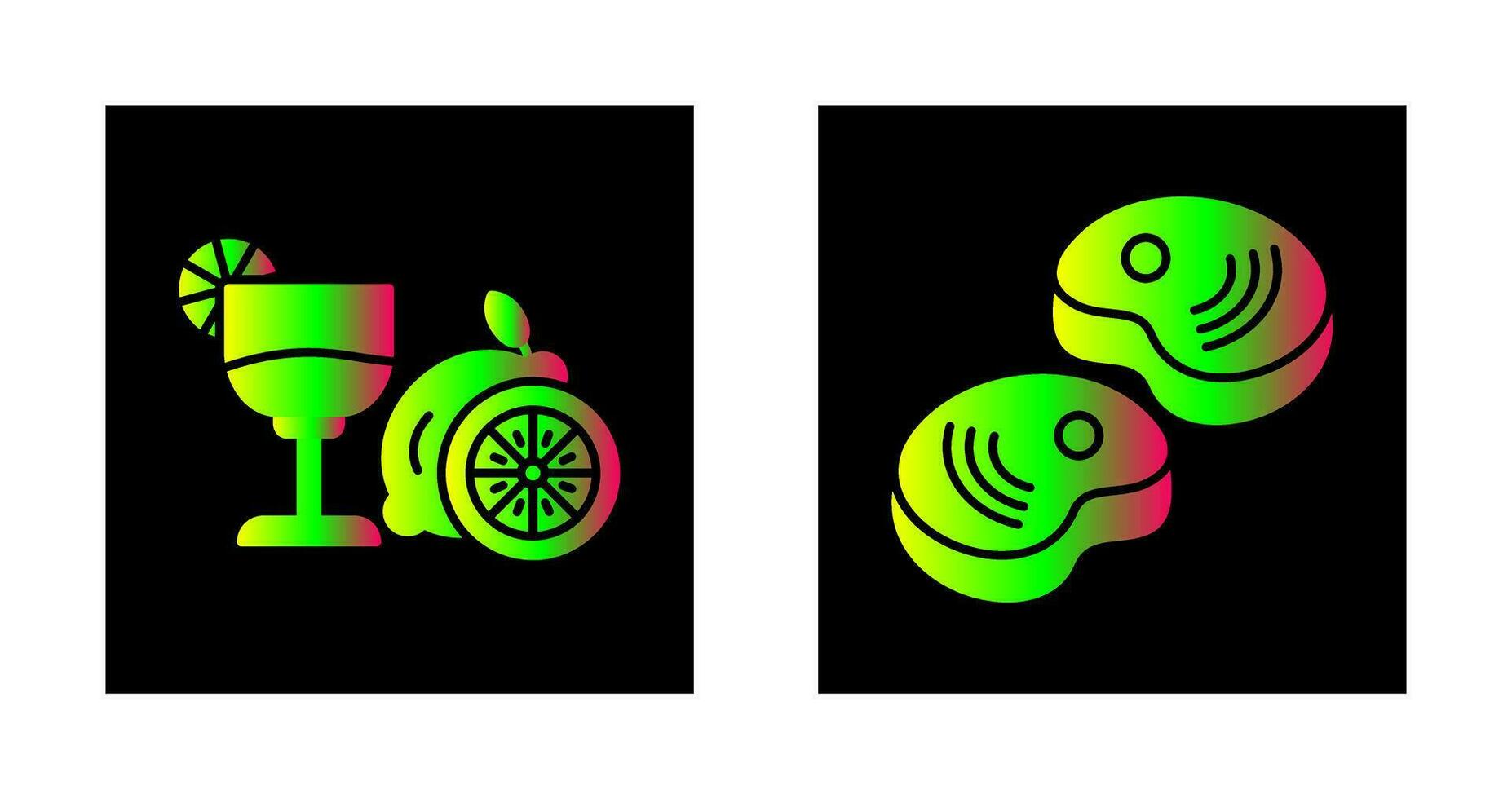 Steak and graphic Icon vector