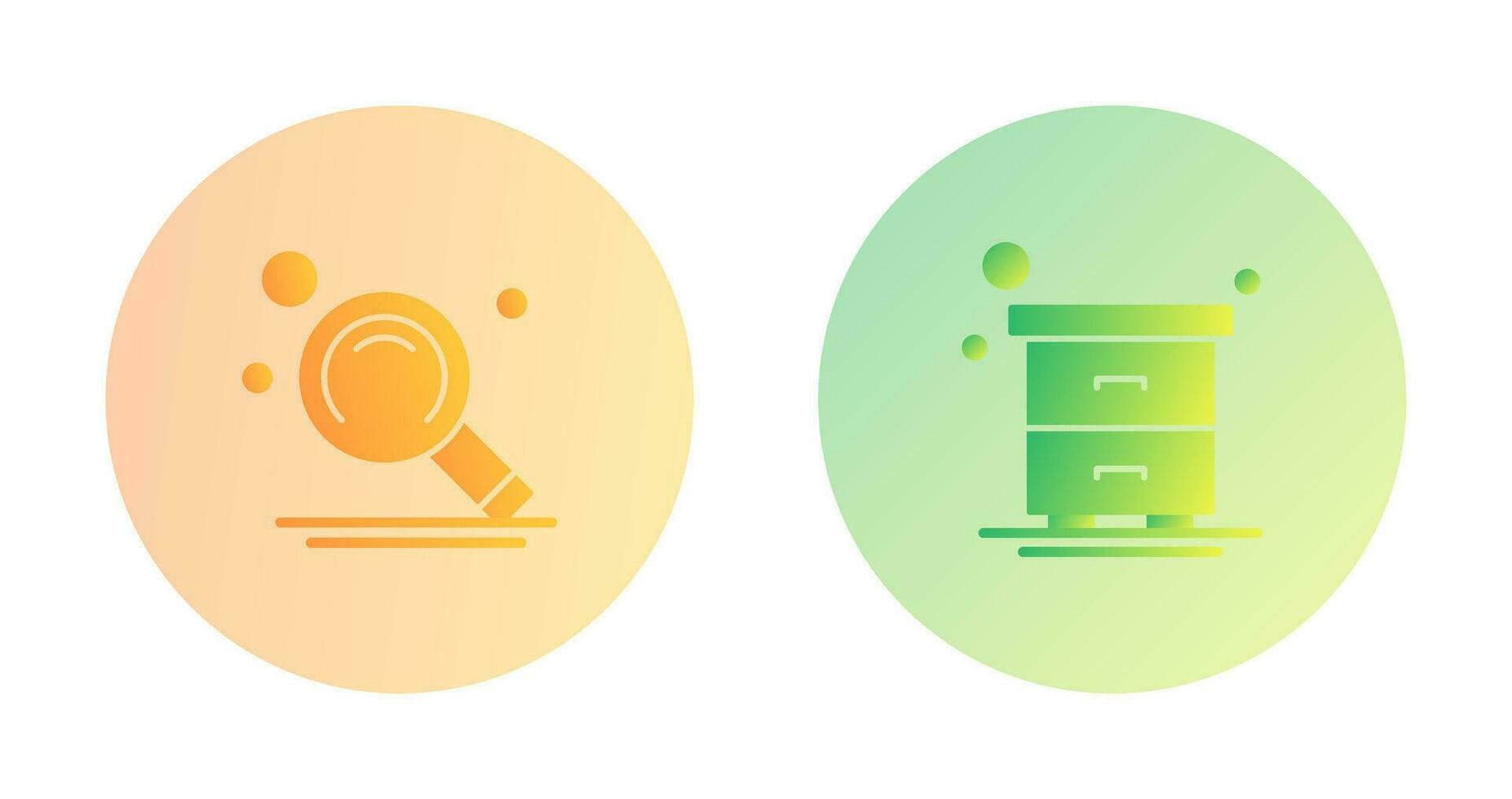 Search and Table Icon vector
