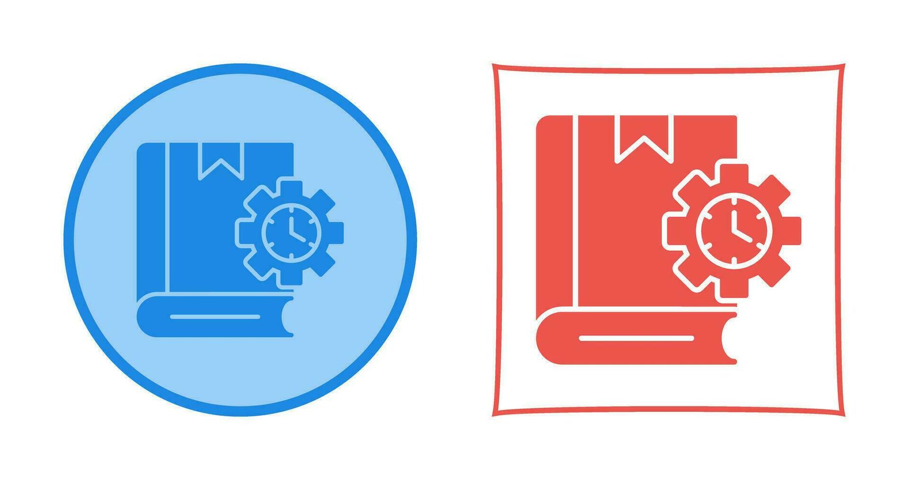 Employee and Dustbin Icon vector