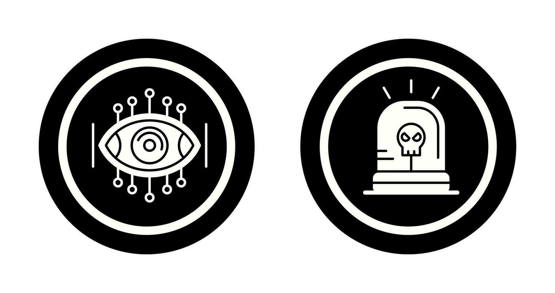 Spyware and Siren Icon vector