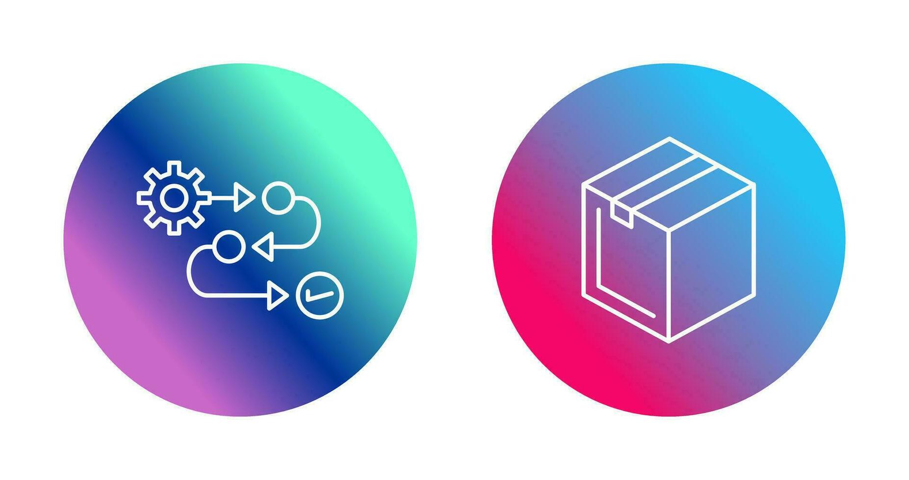 Process and Package Icon vector