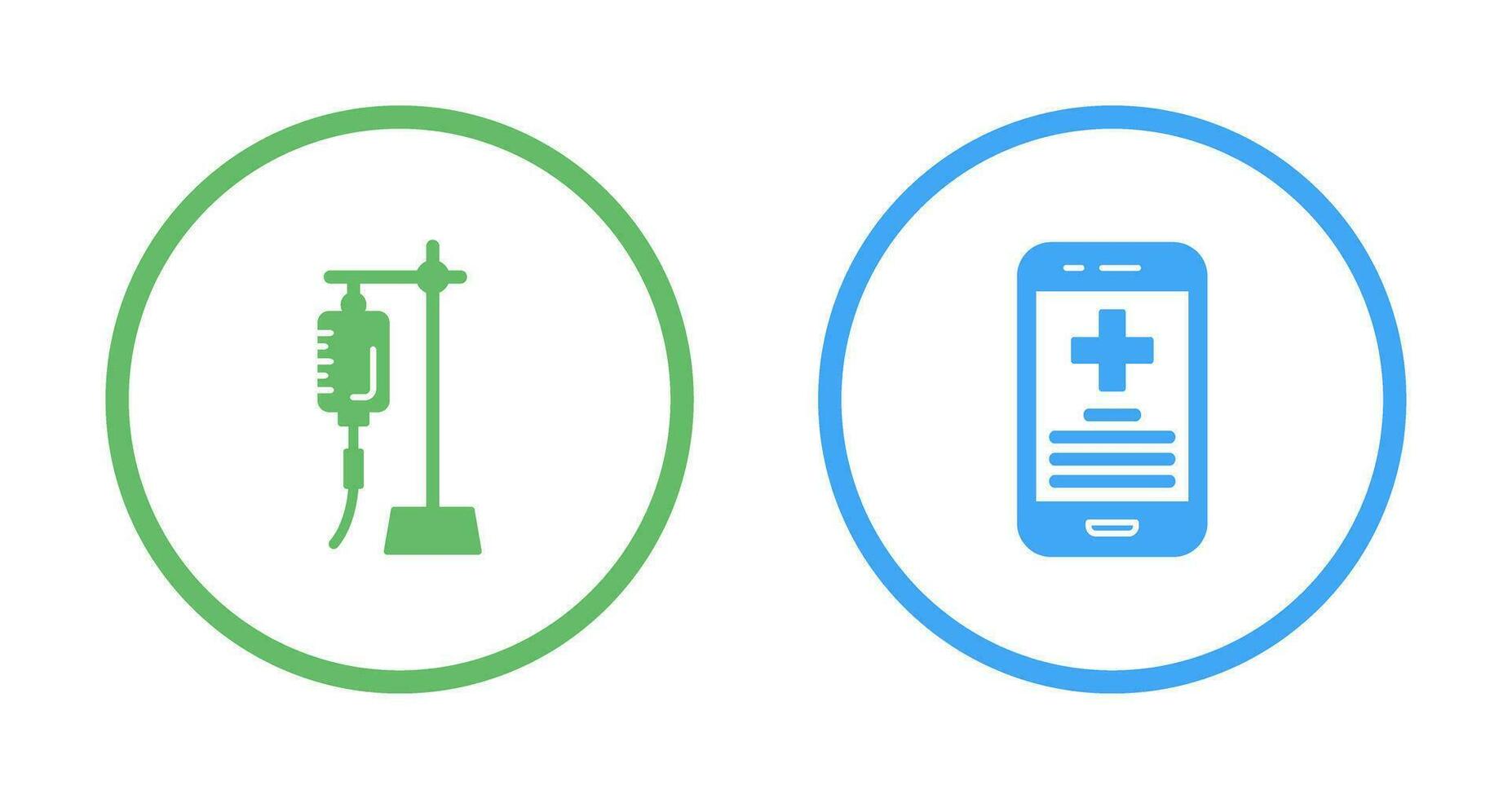 Saline and Smartphone Icon vector
