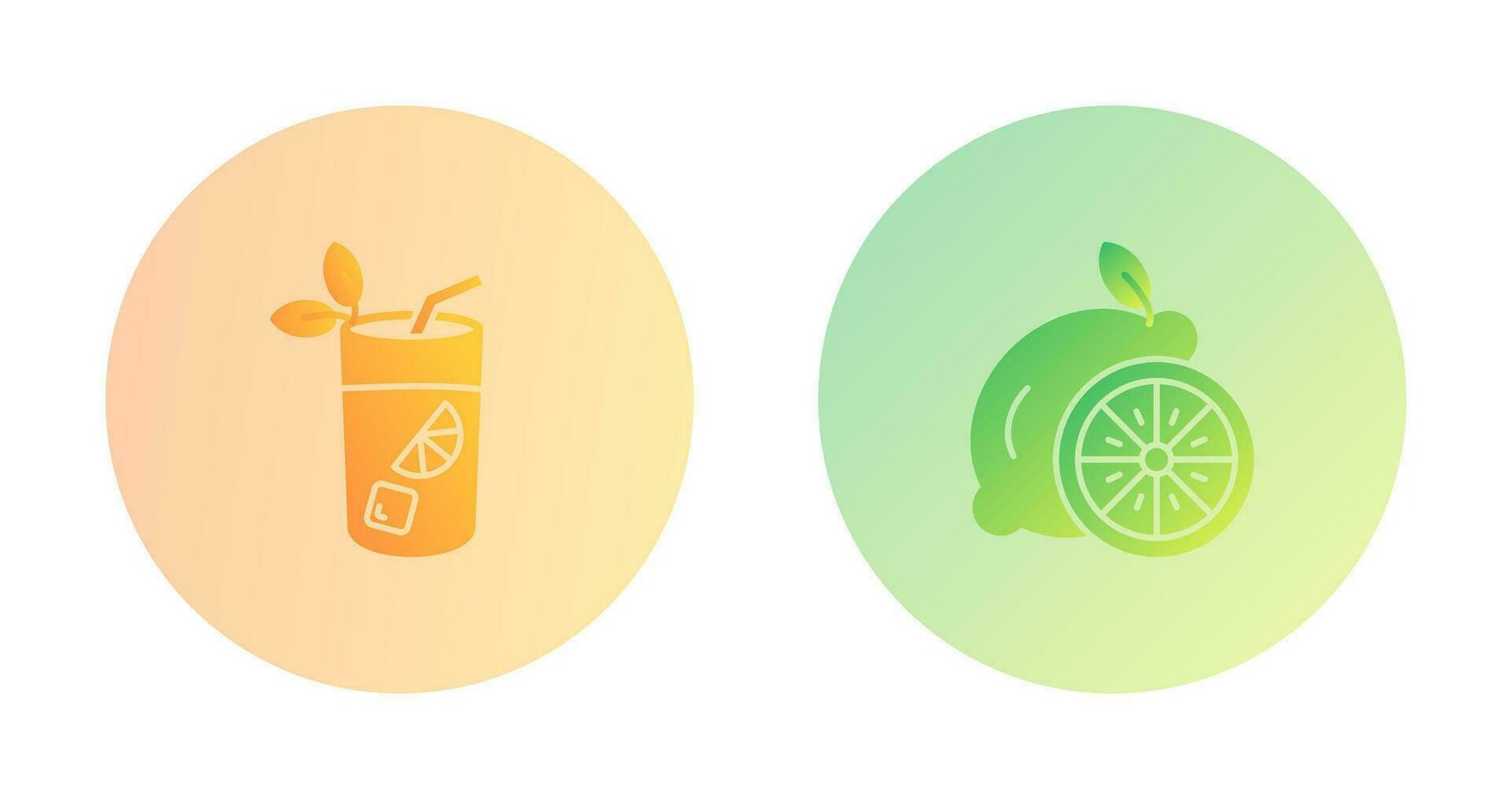 Mojito and Lemon Icon vector