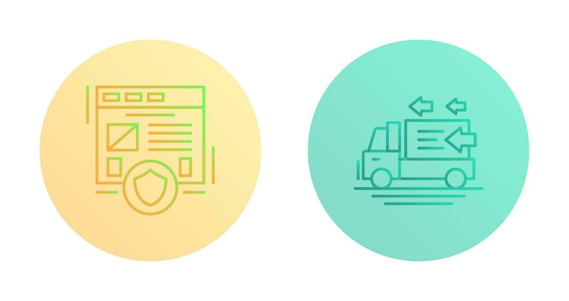 Secure and Order Return Icon vector