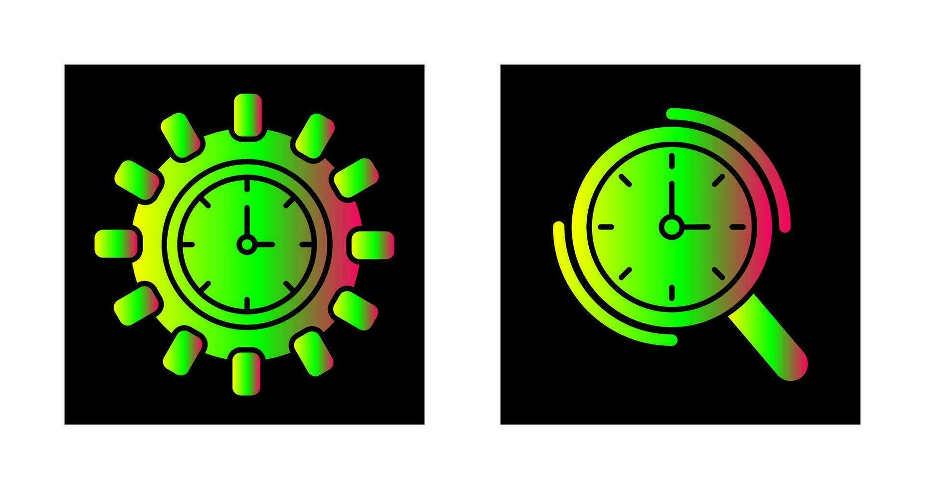 Direction and Magnifier Icon vector