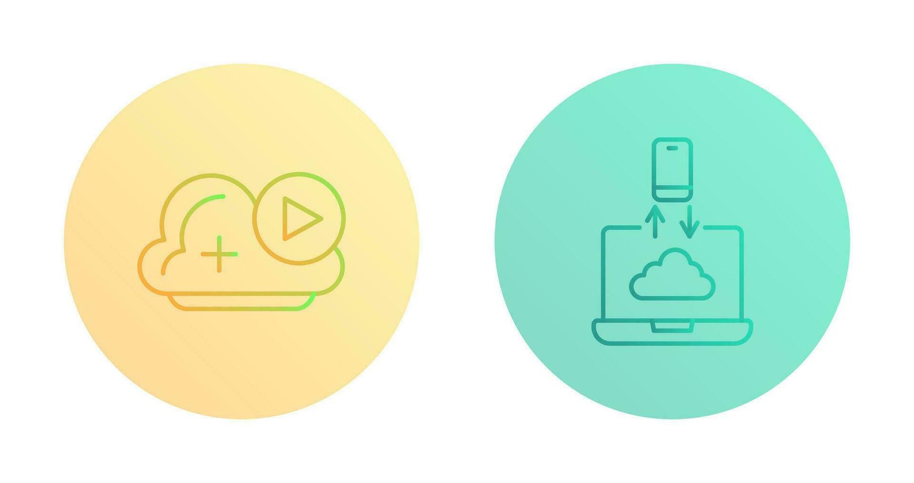 Video and Data Transfer Icon vector