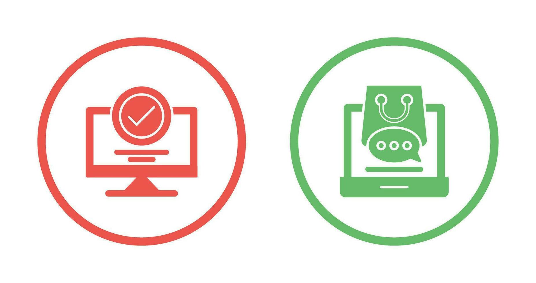 Confirmation and Shopping  Icon vector