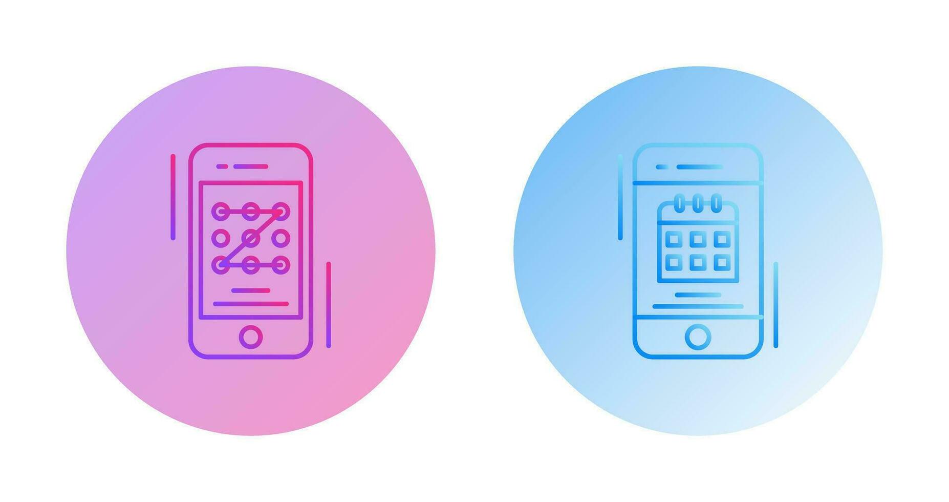 Pattern Code and Calendar Icon vector