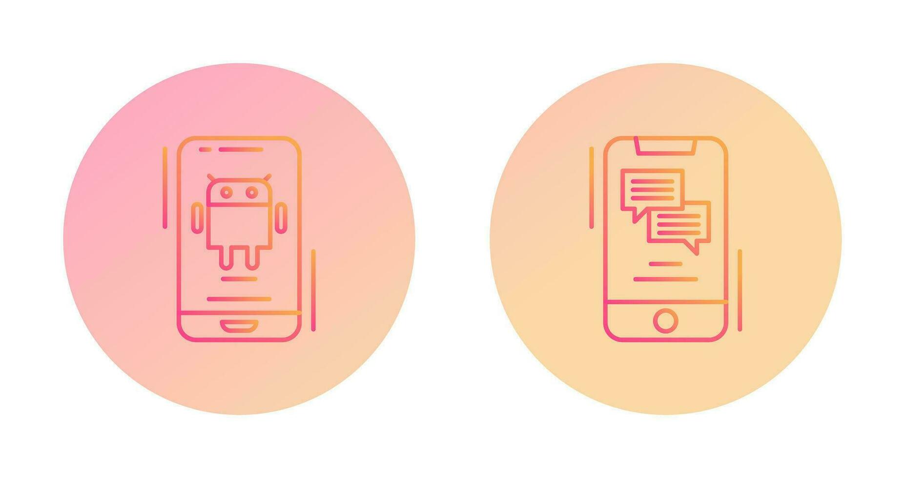 Android and Text Icon vector