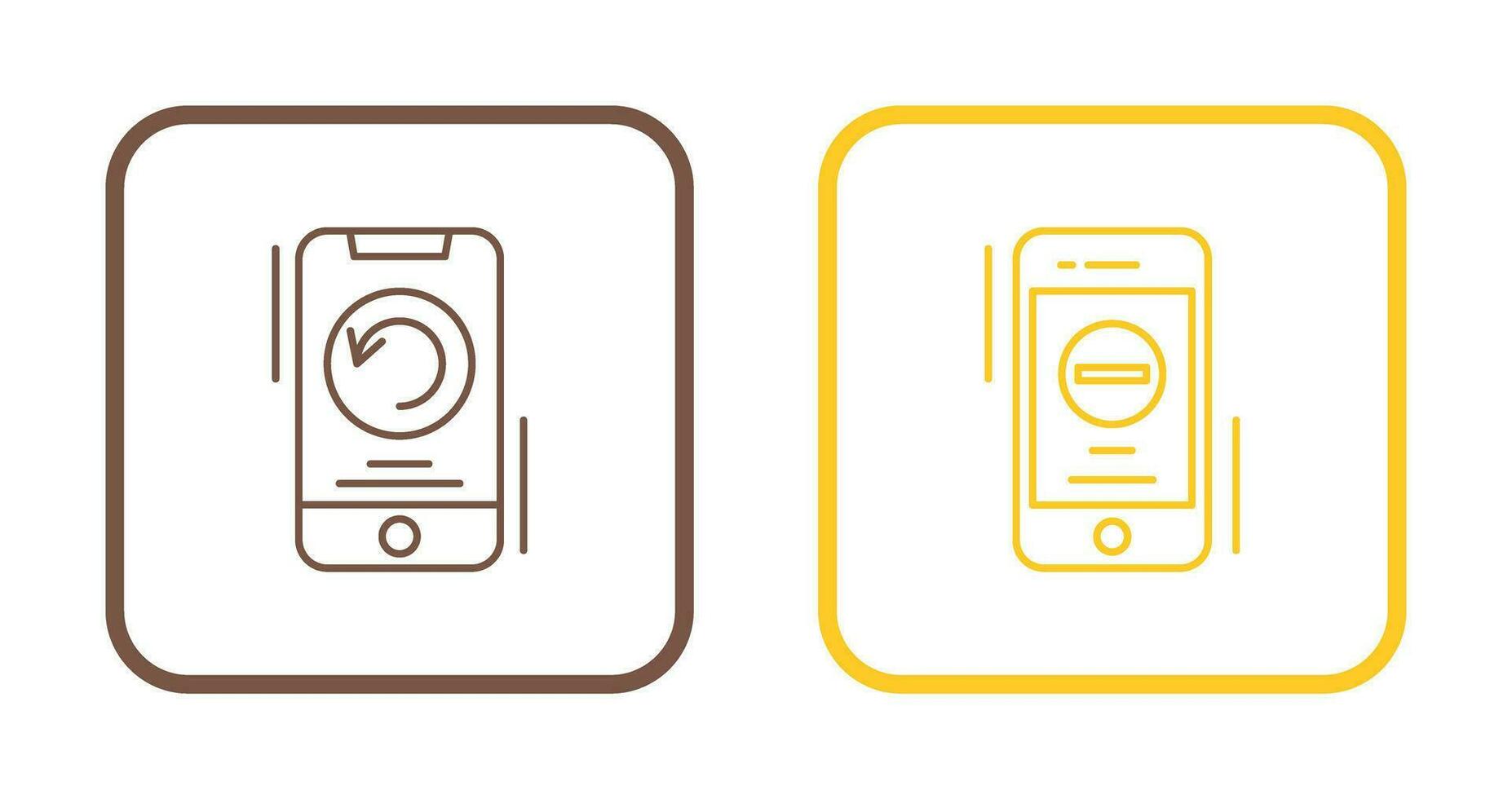 Restart and Remove Icon vector