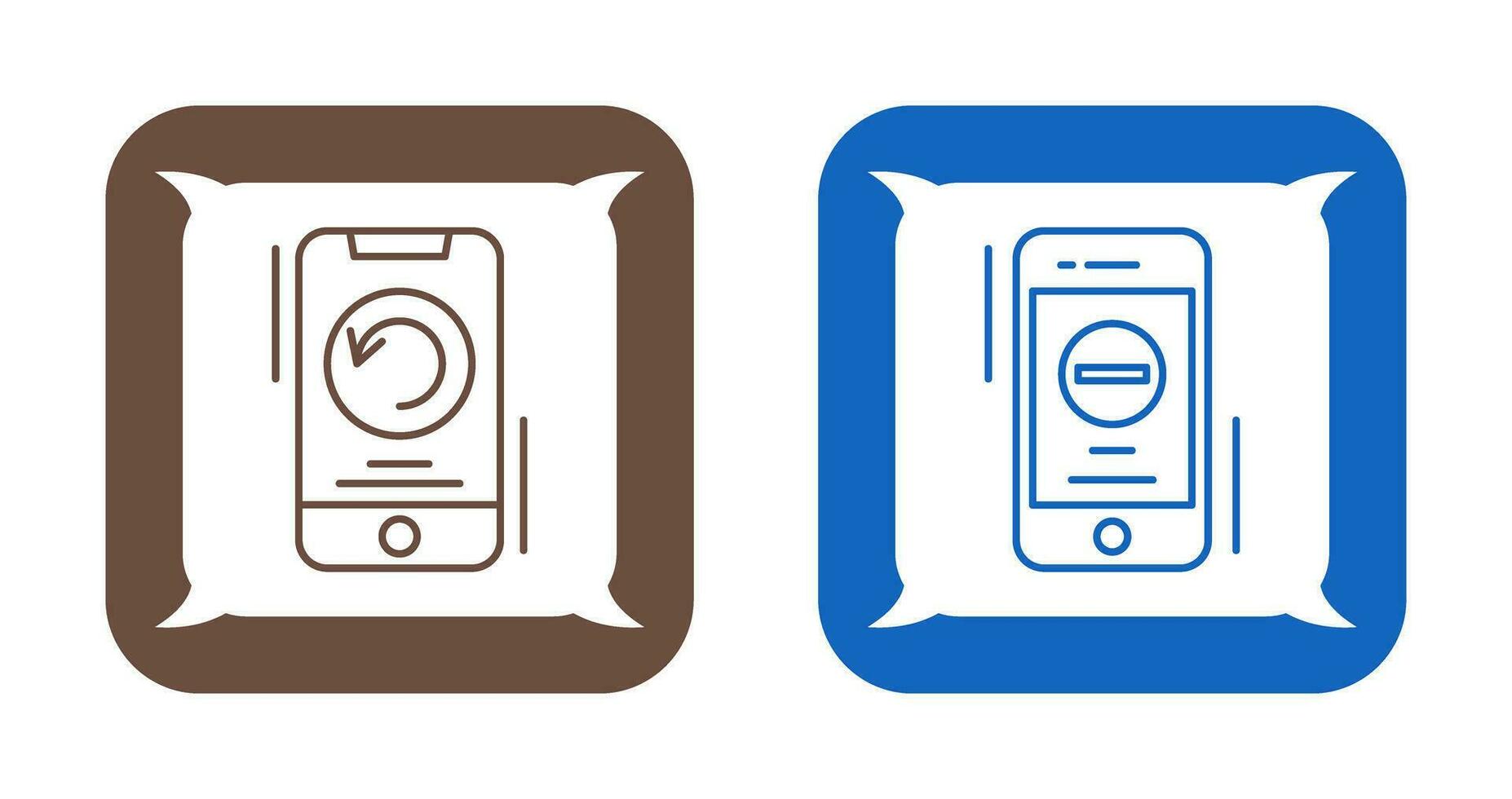 Restart and Remove Icon vector