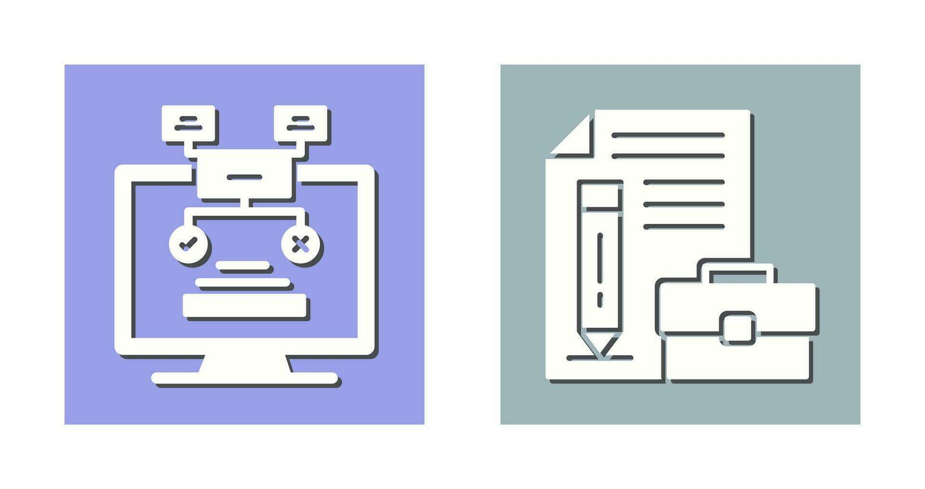 Methodology and Portfolio Icon vector
