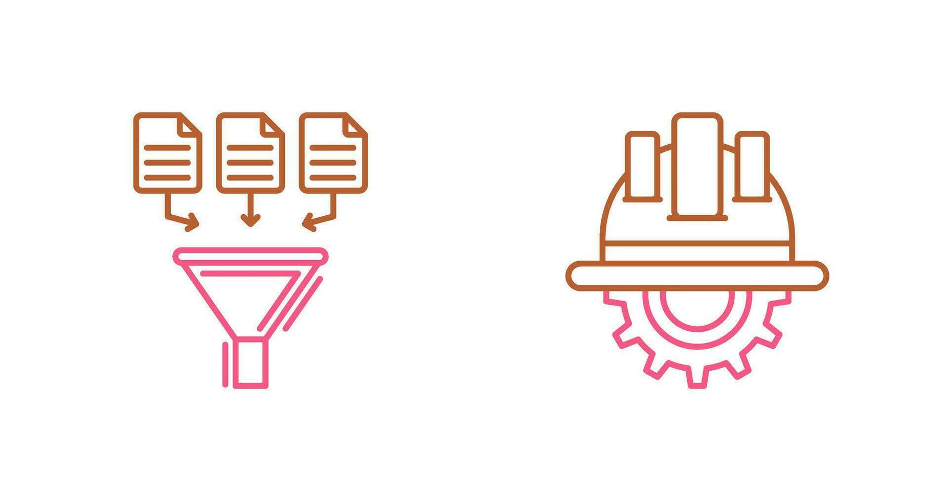 Data Collection and Engineering Icon vector