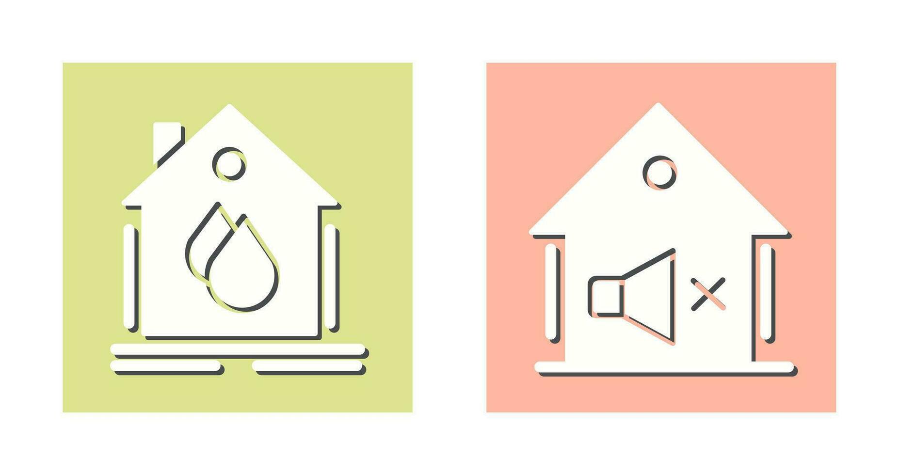 Water Hose and Mute Icon vector