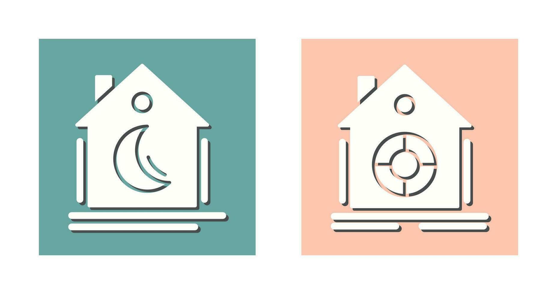 Night Mode and Safe Icon vector