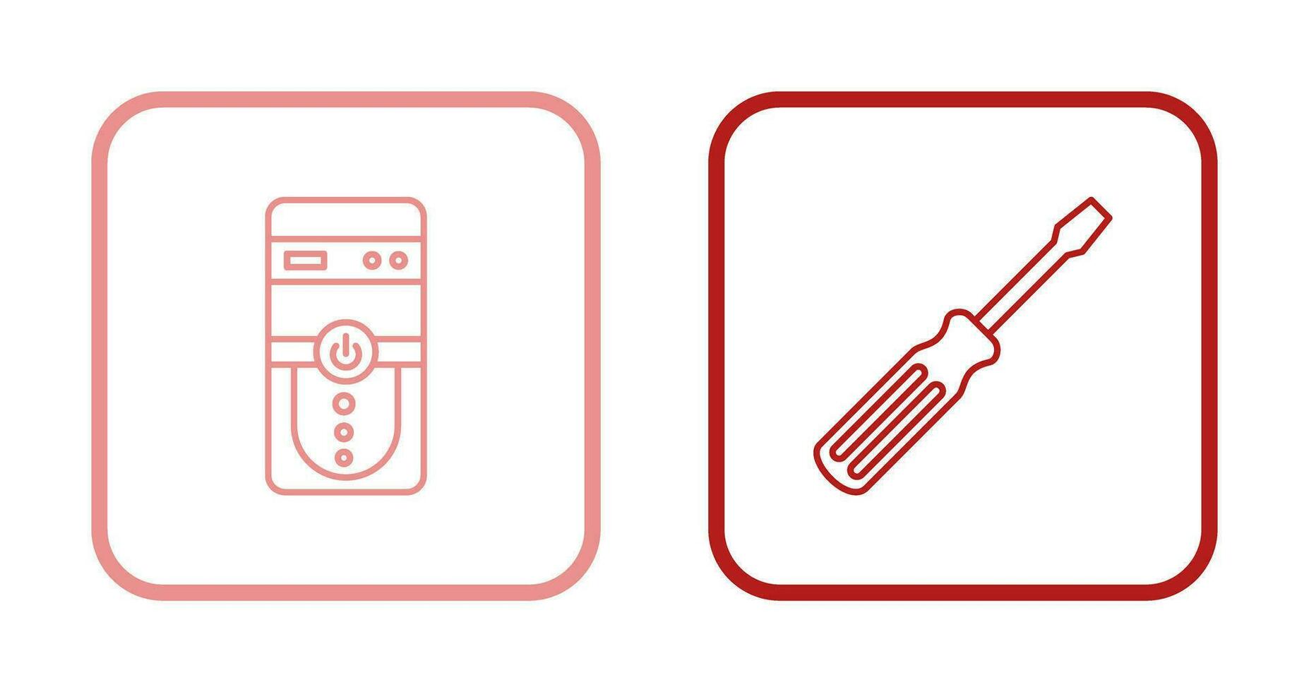 UPC y tornillo conductor icono vector